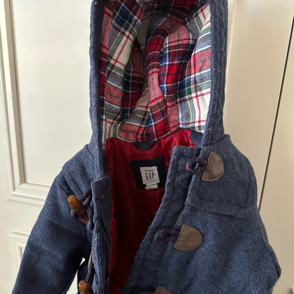 Baby Gap Wool Blend Navy Blue Peacoat, Size 12-18mo